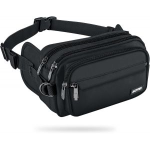 RFCBC-Sac Banane Ceinture de Course Homme Femme Outdoor Sport, Sac Sacoche Banane Capacité Grande avec Multiples Poches et Ceinture Réglable pour Voyage, Randonnée,Escalade, Jogging, Randonnée, S - Neuf