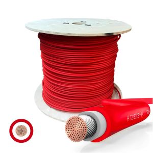 YEMAESRE-Câble Solaire Vendu Au Mètre 6Mm² - 30 Mètres - Câble Solaire Rouge - Certifié - Rallonge De Câble Photovoltaïque - Fabriqué En Allemagne - Neuf