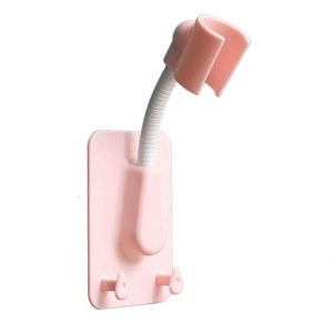 Support mural r&eacute;glable pour pommeau de douche, sans per&ccedil;age - Neuf