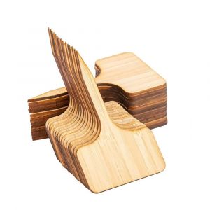 Lot De 30 Étiquettes En Bois Pour Plantes En Bambou, Accessoires De Serre Et De Jardin (10 X 6 Cm) - Neuf