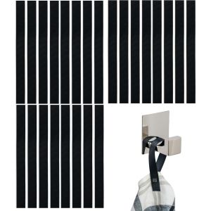 Accroche-Serviettes &Agrave; Coudre,24 Pi&egrave;ces,180 X 12 Mm Boucles,En Noir,Accroche-Support Pour Torchon,Serviette,Chiffon,Tissu,Articles De D&eacute;coration,Accessoires De Camping,Porte-Serviettes - Neuf