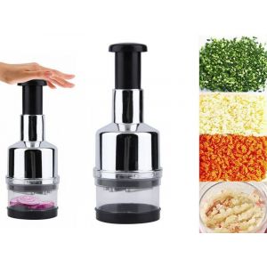 Hachoir &Agrave; Ail Et &Agrave; Oignon Manuel - Mixeur De Cuisine Pour Gingembre Et Piment - 2 Pi&egrave;ces - Neuf