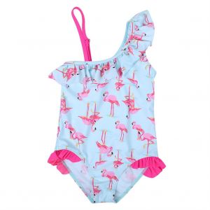 Maillot De Bain Une Piece A Motif Dessin Anime Mignon, Asymetrique, Pour Fille (S) - Neuf