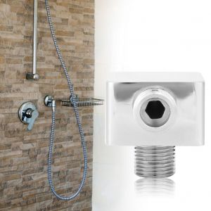 HJLIAN Raccord de tuyau de douche mural carre en laiton G1/2 po, accessoires de sortie de douche - Neuf