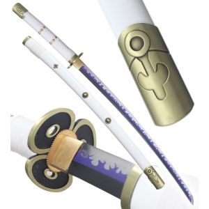 One Piece Katana Sabre Ame No Habakiri Epee Zoro Epee Amenohabagiri Oda Katana Lame Maru V2 D&eacute;coration - Neuf