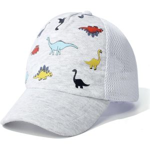 Casquette De Baseball Pour Bébé Chapeau De Soleil Respirant Et Ajustable Pour Enfant Casquette Dinosaure De Couleur Unie Pour Garçons Filles.[Z1472] - Neuf