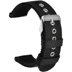 Kal-Nylon Bracelet Montre Haute Qualité Bracelet Montre Armée Militaire - 18mm, 20mm, 22mm, 24mm Montre Bracelet Avec Acier Inoxydable Boucle - Neuf