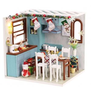 Puzzle de Noel a assembler soi-meme, jouet de construction, modele feminin, cadeaux de Noel pour assemblage de maison 3D, M-011FM-SD - Neuf