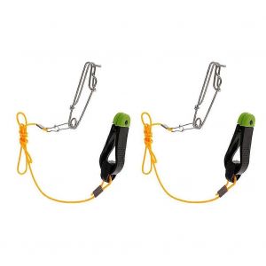 Lot De 2 Bas De Ligne Avec Declencheur De Ligne, 17 Pouces, Clip De Deverrouillage Pour Downrigger, Bas De Ligne De Peche Avec Attache Longue Ligne - Neuf