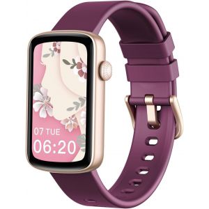 Ulteronixshop-Montre Connect&eacute;e Femme Montre Sport Bracelet Connect&eacute; Podometre Cardiofrequencemetre Oxymetre Trackers d'Activit&eacute; Smartwatch Etanche IP68 pour Android iOS Notification SMS/Appel Violet - Neuf