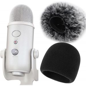 Lbgwp60-Filtre Anti Pop Mousse En Bonnette Pare-Br Fourrure Pour Blue Yeti Microphone, Blue Yeti Pro Micro Anti Vent Bonnet (2 Packs) - Neuf
