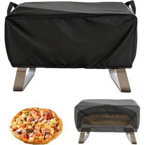 LORANKA-62 &times; 62 &times; 28 cm Housse De Protection pour Four, Bache De Protection Barbecue, Noir, Imperm&eacute;able Et Durable, Compatible avec Les Fours &agrave; Couverture De Gril De 17 Pouces - Neuf