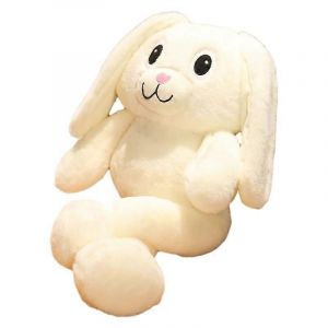 Pullear lapin poupée peluche oreiller pullear lapin poupée nouveau cadeau de poupée-Blanc - Neuf
