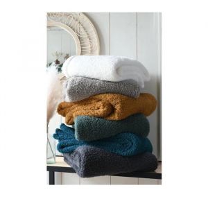 Plaid 130 X 160 Cm Montreal Anthracite - Neuf