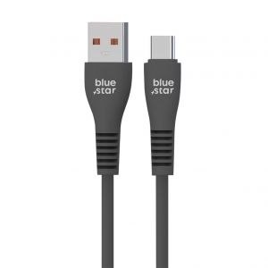 Blue Star Cable USB A vers USB C 2A 1m Noir - Neuf