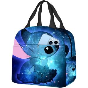 Anime Sac à Lunch Isolé¿ Sac à lunch Portable ,Grande Capacité Sac à Lunch Enfants ,Sac à lunch cartoon imprimé en 3D - Sac à Déjeuner Pour Enfant pour Hommes, Femmes, Pique-nique en plein.[G490] - Neuf