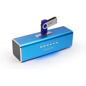 lbgwp60-Enceinte Portable Ma Soundstation - Son Stéréo - Radio Fm, Lecteur Mp3, Usb, Aux / Line-In, Pr En Charge De La Carte Microsd - Temps De Lecture 6 Heures - Idéal Pour Voyager (Bleu) - Neuf