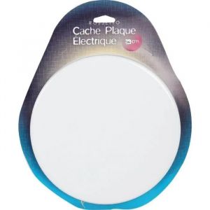 Cache plaque électrique - Blanc - 16 cm - Acier émaillé - Accessoires de cuisine - Neuf