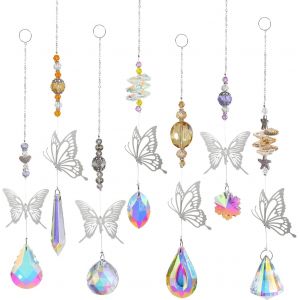 Crystal Suncatcher, Prisme Pendentif, Coloré Cristal Suncatcher, Suncatcher Pendentif En Cristal De Suncatcher De La Décoration, De Cristal De Suncatcher Ornement, Arc-En-Ciel Susp - Neuf