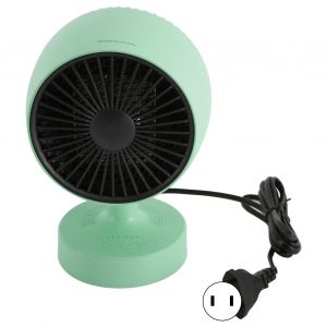 Radiateur soufflant portable, utilisation a froid et a chaud, angle reglable, mini radiateur d'appoint pour la maison, le bureau, 100-240 V, prise americaine verte - Neuf