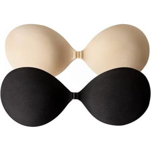 Soutiens-Gorge Adhésifs Push-Up Sans Bretelles, Invisibles, Pour Femmes Et Adolescentes, 2 Paires (B) - Neuf