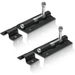 Lot De 10 Verrous De Porte Robustes Noirs, Verrous De Porte À Barillet Robustes Avec Revêtement Noir, Verrous Coulissants Durables Pour Une Sécurité Accrue Des Portails De Jardin. - Neuf