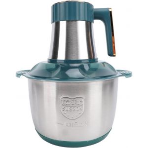 Chenquansarl-Robot Culinaire Électrique, 500 W 5 L Hachoir Électrique Multifonctionnel En Acier Inoxydable Pour Légumes, Fruits Et Noix, Hachoir À Viande Pour U Domestique (Vert) (Pr Ue) - Neuf