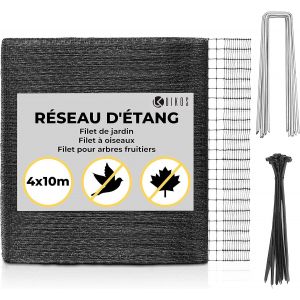 Anti Oiseaux 4x10m I Matériel de montage inclus I Filet de jardin I Filet de Protection I Filet d'étang - Neuf