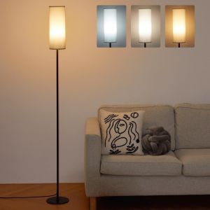 Lampadaires Pour Salon, Lampe Sur Pied Led Moderne, Lampe De Lecture, 3 Temp&eacute;ratures De Couleur, Lampes De Chevet R&eacute;glables Pour Chambre &Agrave; Coucher, Salon, Bureau (Blanc) - Neuf