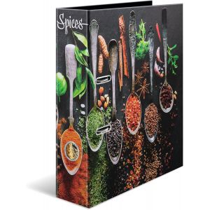 Classeur &iquest;&iquest; &iquest;&iquest;Pices A4, 7 Cm De Large, Classeur De Recettes &iquest;&iquest; &iquest;&iquest;Crire Et &iquest;&iquest; Classer Soi-M&iquest;&ordm;me, Motif De Cuisine, Livre De Recettes Avec Finition Brillante Et Impression Int&iquest;&iquest;Rieure Pour Recettes De - Neuf