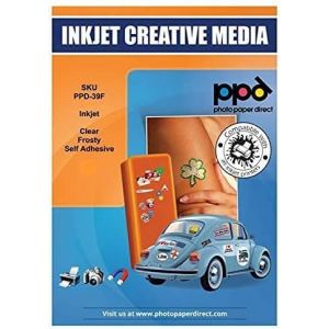 A4 x 10 Autocollants PREMIUM Semi-Transparent/Translucide,Personnalisé,Impression Jet d'Encre,Etiquettes Bouteilles et Bocaux -39F-10 - Neuf