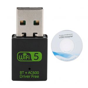 Carte reseau sans fil 600 Mo, recepteur sans fil, adaptateur d'antenne LaN 2 en 1, pilote gratuit, RTL8821CU - Neuf