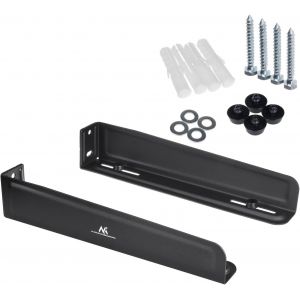 CMWS-MC-807 Support micro-ondes Support mural jusqu'à 35 kg poêle grill machine à café NOIR - Neuf