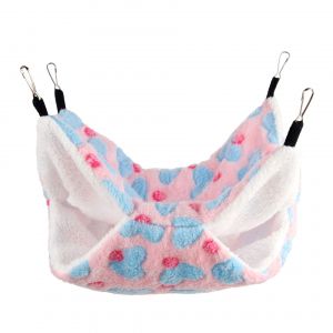Hamac Pour Petit Animal, 34 X 34 Cm (L X L) (Rose), Hamac Pour Chinchilla, Écureuil Et Autres Petits Animaux - Neuf