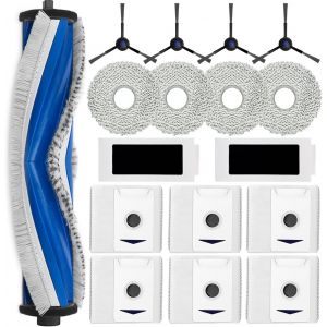 Kit D'Accessoires Pour Ecovacs Deebot T30 Omni/ T30 Pro Omni, 1 Brosse Roulante, 6 Sacs À Poussière, 4 Serpillères, 4 Brosses Latérales, 2 Filtres, Pièces De Rechange Pour Robot As[SSE7113464] - Neuf