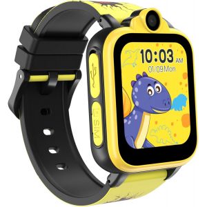 Montre Connectée Enfant, Avec Caméra Sos, Musique,Carte Sd Intégrée,Sim 2g,18 Jeux De Puzzle, Alarme Pour Garçons Filles 3-12 Ans (Rose) - Neuf
