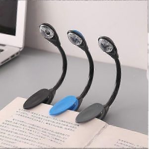 3pcs Mini Lampe De Lecture Créative Led Petite Veilleuse Pliante Pince À Livre Portable Petite Lampe De Table Lumineuse Petit Cadeau - Neuf