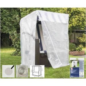 Housse De Protection Transparente Pour Bain De Soleil 130x100x170/134cm - Neuf