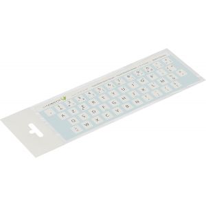 KAL-&reg; 11X13 Mm - Autocollants Fran&ccedil;ais Azerty - Pour Claviers Pc Et Ordinateur Portable - Avec Stratifi&eacute; Mat R&eacute;sistant Aux Rayures | French Keyboard Stickers | Couleur: Blanc - Neuf