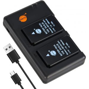 2PCS EN-EL20 EN-EL20a ENEL20 (1900mAh/7.4V) Batterie Chargeur Compatible pour Nikon 1 J1,1 J2,1 J3,1 S1,1 V3,Coolpix A,1 AW1 - Neuf