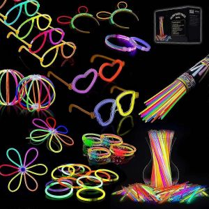 Ventes Promotionnelles 100 B&acirc;tons Lumineux,Bracelet Fluorescent 20 Cm Pour La Confection De Colliers,Bracelets,Lunettes - Neuf