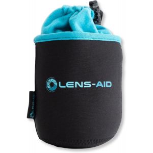 Housse pour Objectifs d'Appareil Photo en N&eacute;opr&egrave;ne avec Doublure en Polaire: Etui, Poche pour prot&eacute;ger Objectifs avec Cordon - Neuf