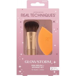 KAL-Glowstorm Mini Brush + Sponge Kit, 2 Piece Limited Edition Gift Set - Neuf