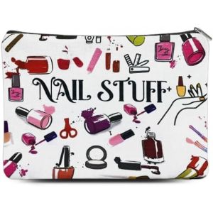 MAA-Sac de rangement pour manucure pour femme - Pochette de rangement pour manucure - Sac de rangement portable en toile pour filles - Neuf