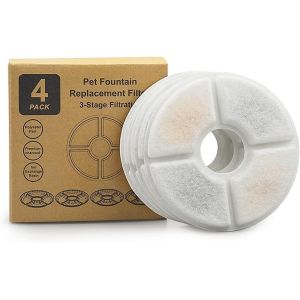 Chenquansarl-Filtre Fontaine Eau Chat,Filtres Pour Fontaine À Chat Chien,Filtre Charbon Pour Fontaine Chat,Gardez L'eau Propre Et Fraîche Pour Garder Les Animaux En Bonne Santé (4) - Neuf