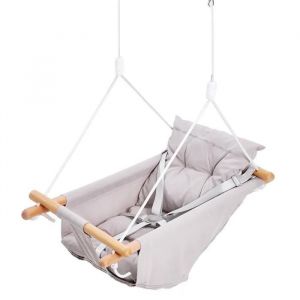 Balançoire Hamac En Toile-Duoku-3 Modes De Balançoire Pour Bébé-Capacité De 68 Kg-Harnais À 5 Points Et Sangles D'arbre - Neuf