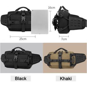 SJZG-Tactique Hommes Taille Sac Sports De Plein Air Poitrine Pack &Eacute;tanche &Eacute;paule Ceinture Sac Port Quotidien Bandouli&egrave;re Sacs Pour La Chasse Camping Randonn&eacute;e - Neuf