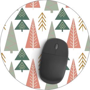 LKLJIJ-, Tapis de Souris Rond imprimé numérique, Base antidérapante, pour Bureau et Maison, diamètre : 22 cm - Neuf