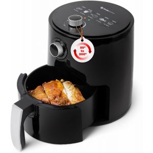 Chenquansarl-Petit - Friteuse À Air Chaud 2.5l 1200w - Température 80-200°C - Minuterie 30 Min - Panier Amovible - Friteuse Sans Huile - Protection Contre La Surchauffe - Poignée Antidérapante - Neuf