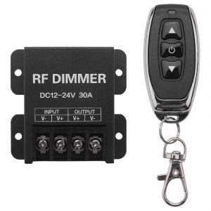 12v rf led gradateur sans fil luminosité 3 touches télécommande dc 12v- 24v 30a 360w 720w pour 5050 3(kui) - Neuf